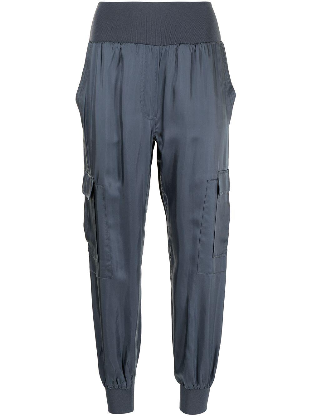 tapered cargo cotton trousers by CINQ A SEPT