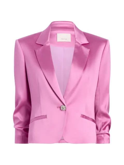 textured satin khloe jacket by CINQ A SEPT