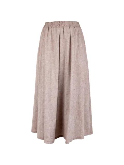 elasticated-waistband pleated maxi skirt by CINQUE