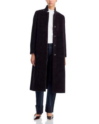 Notch Stand Collar Long Coat by CINZIA ROCCA