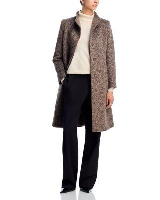 Printed Stand Collar Long Coat by CINZIA ROCCA
