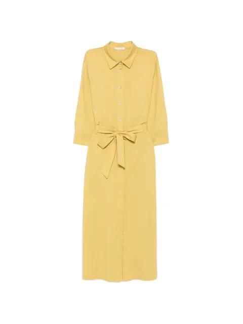 belted button-down midi dress by CIRCOLO 1901