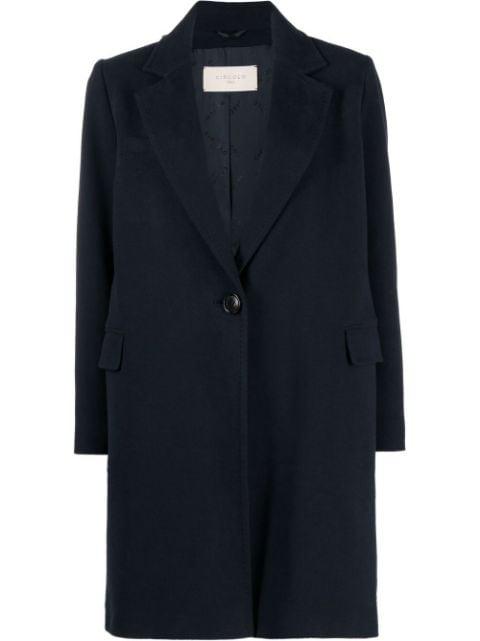 buttoned-up single-breasted coat by CIRCOLO 1901