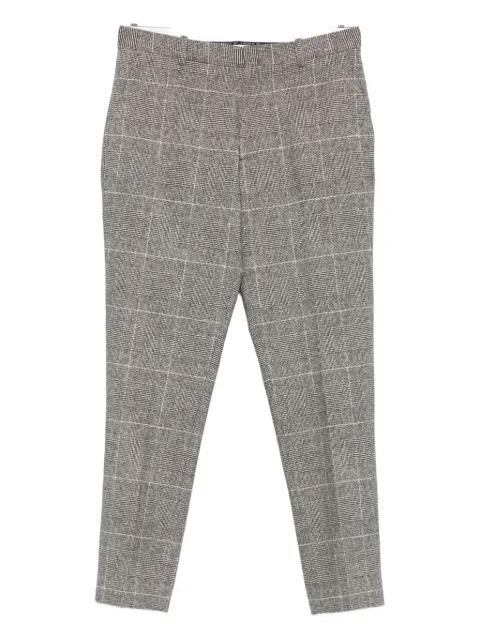 check-pattern cotton-blend trousers by CIRCOLO 1901