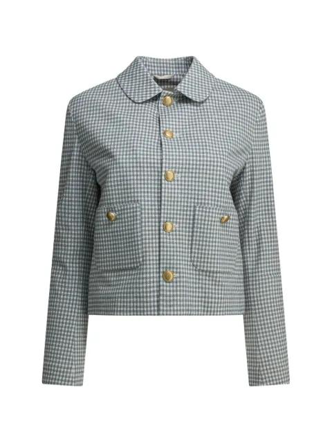 checked button jacket by CIRCOLO 1901