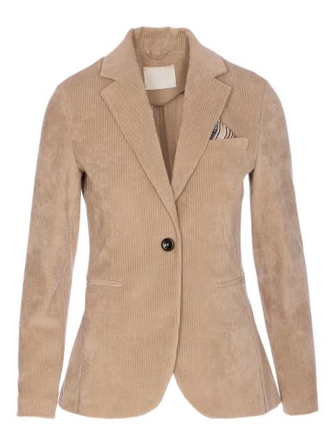 corduroy V-neck blazer by CIRCOLO 1901