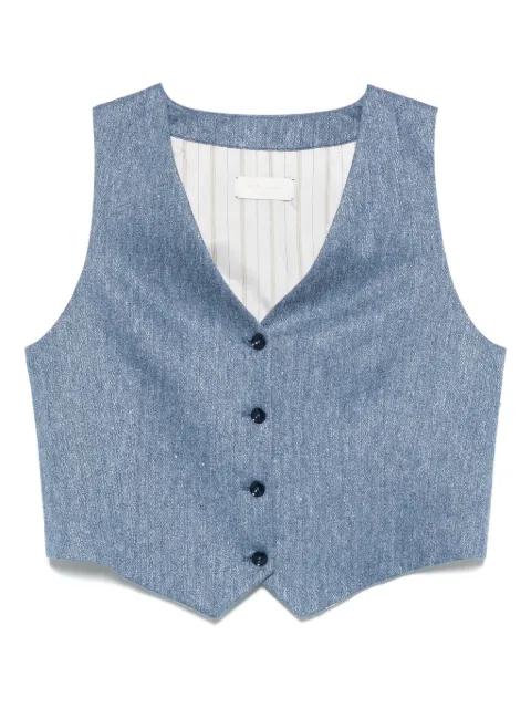 denim waistcoat by CIRCOLO 1901