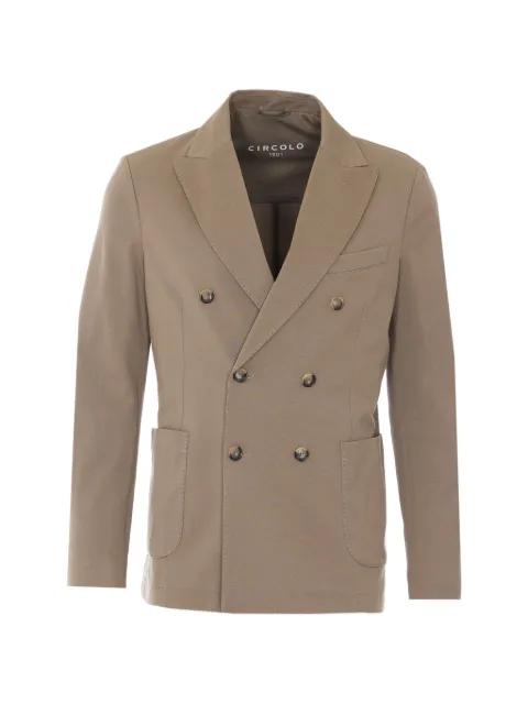 double-breasted button blazer by CIRCOLO 1901