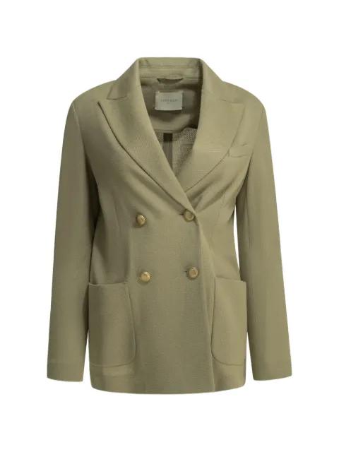 double-breasted peak-lapel blazer by CIRCOLO 1901