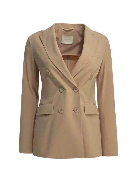 double-breasted peak-lapel coat by CIRCOLO 1901