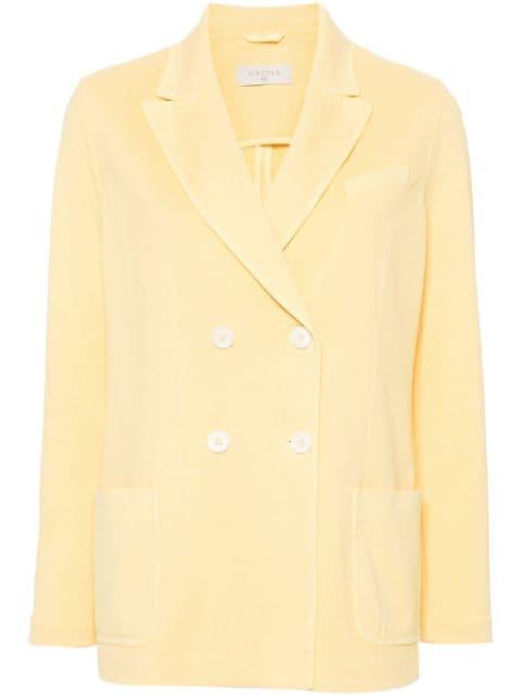 double-breasted textured blazer by CIRCOLO 1901