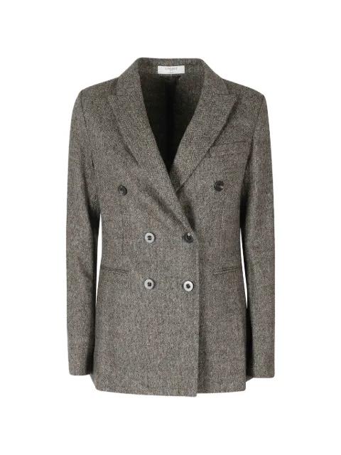 herringbone double-breasted blazer by CIRCOLO 1901