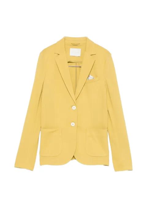 pique-texture notched-lapels blazer by CIRCOLO 1901