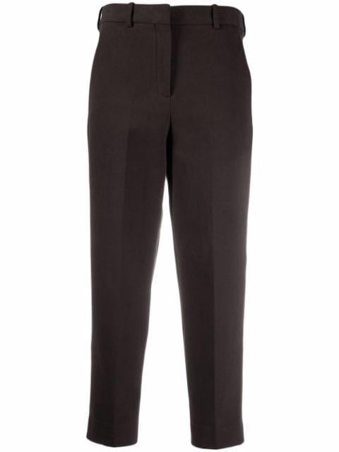 pressed-crease high-rise cropped trousers by CIRCOLO 1901