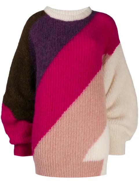 diagonal stripe oversized jumper by CIRCUS HOTEL