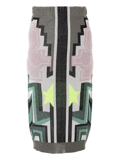 geometric-print midi skirt by CIRCUS HOTEL