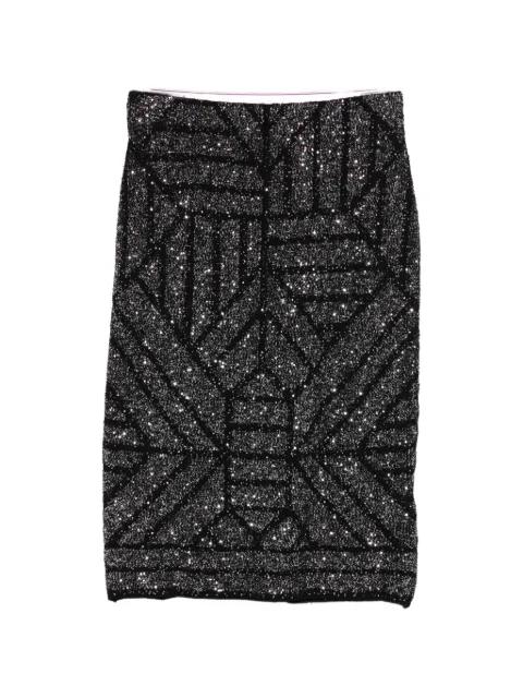 geometric sequin skirt by CIRCUS HOTEL