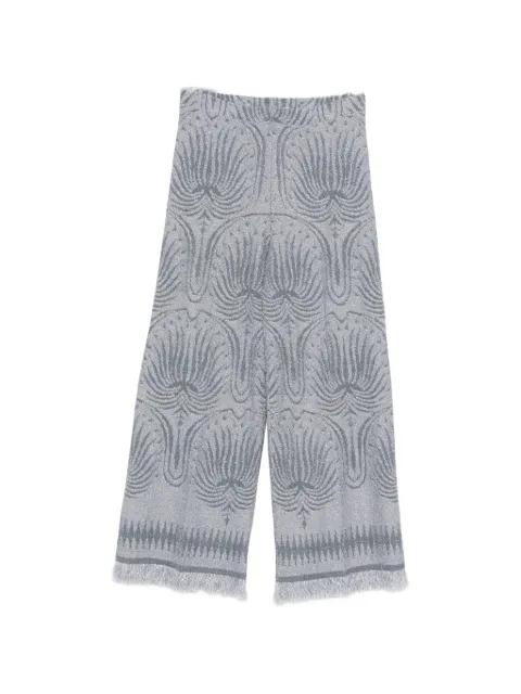 patterned frayed trousers by CIRCUS HOTEL