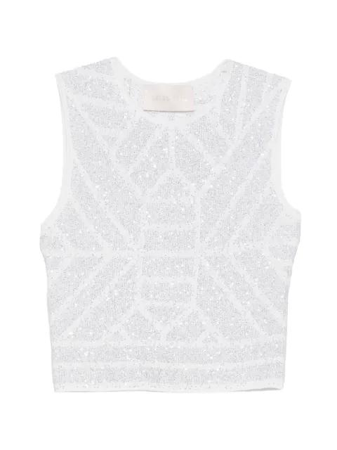 sequinned sleeveless top by CIRCUS HOTEL