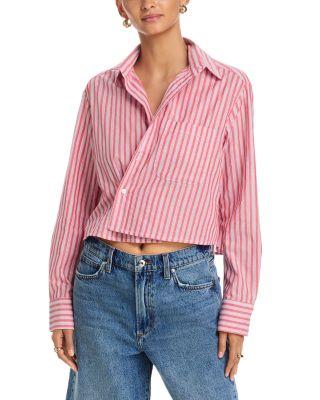 Cropped Button Front Shirt by CISSA