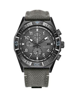 Nighthawk Chronograph Nylon Strap Watch by CITIZEN
