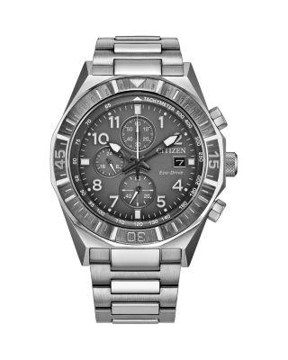 Nighthawk Chronograph Stainless Steel Bracelet Watch by CITIZEN