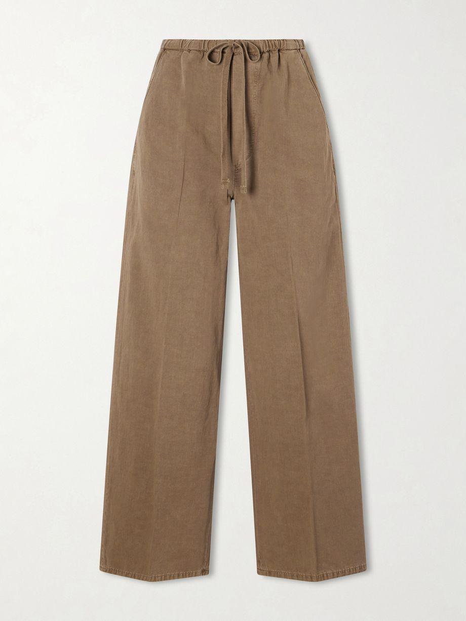 Aurora cotton and linen-blend wide-leg pants by CITIZENS OF HUMANITY