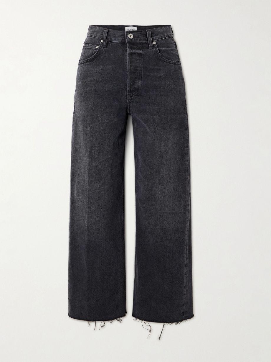 Ayla cropped frayed high-rise wide-leg jeans by CITIZENS OF HUMANITY
