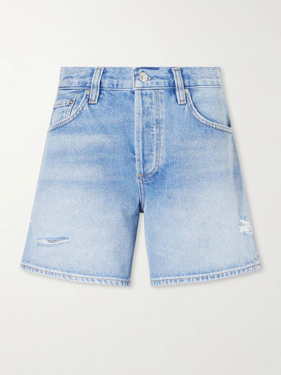 Billie distressed organic denim shorts by CITIZENS OF HUMANITY