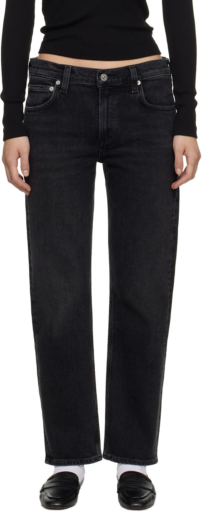 Black Anissa Straight Leg Jeans by CITIZENS OF HUMANITY