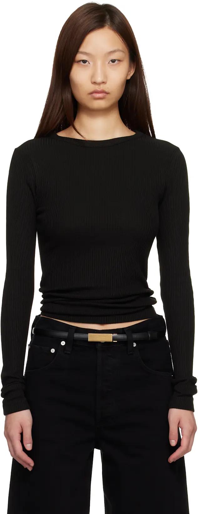 Black Bina Crewneck T-shirt by CITIZENS OF HUMANITY