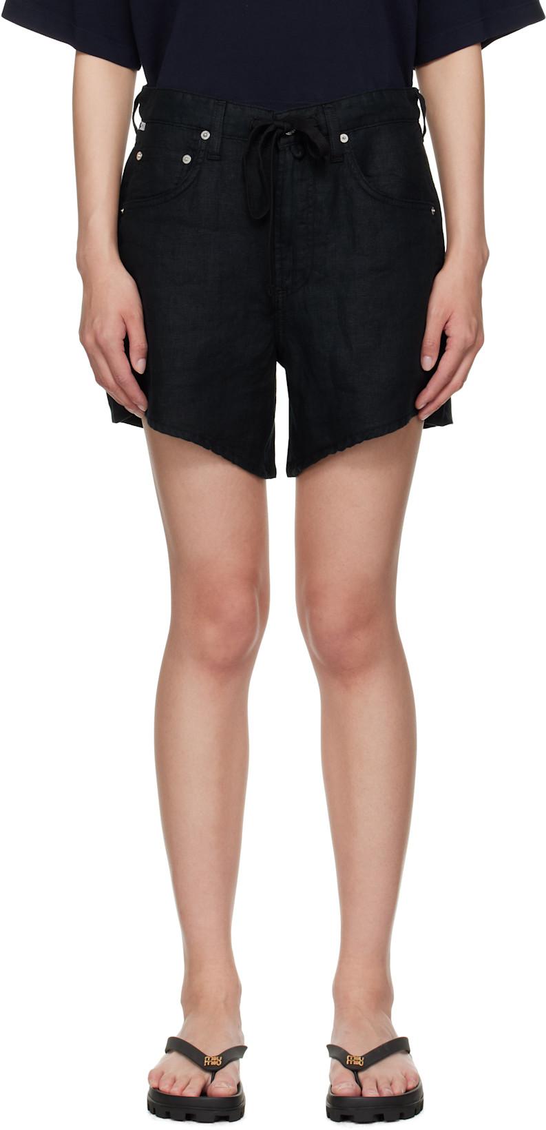 Black Brynn Drawstring Shorts by CITIZENS OF HUMANITY