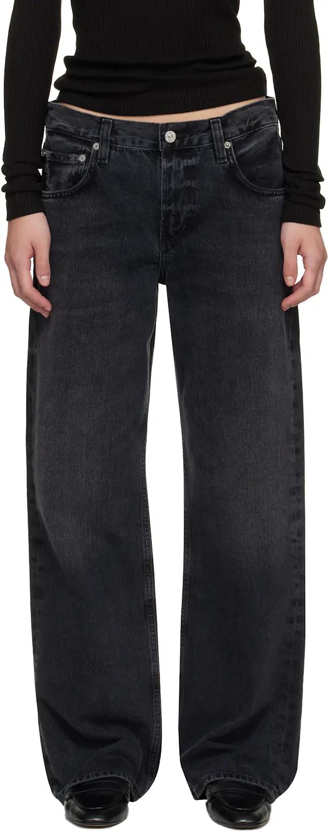 Black Lindz Easy Straight Jeans by CITIZENS OF HUMANITY