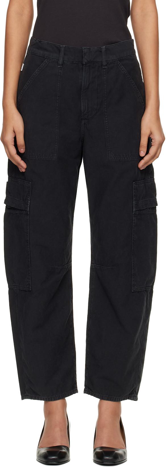 Black Marcelle Cargo Pants by CITIZENS OF HUMANITY