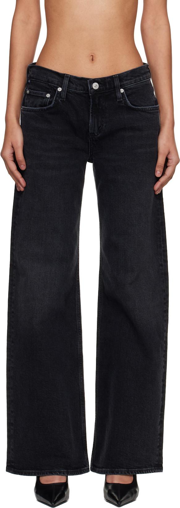 Black Nora Trouser Leg Jeans by CITIZENS OF HUMANITY