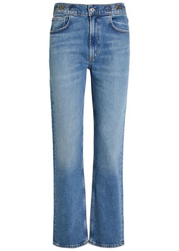 Blaine horsebit-embellished slim straight-leg jeans by CITIZENS OF HUMANITY