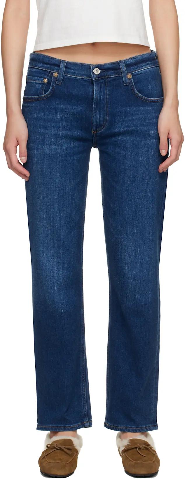 Blue Anissa Straight Leg Jeans by CITIZENS OF HUMANITY