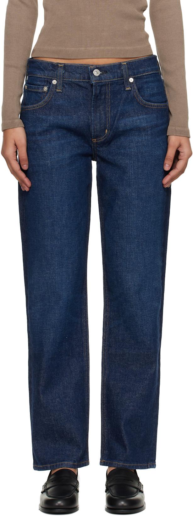 Blue Anissa Straight Leg Jeans by CITIZENS OF HUMANITY