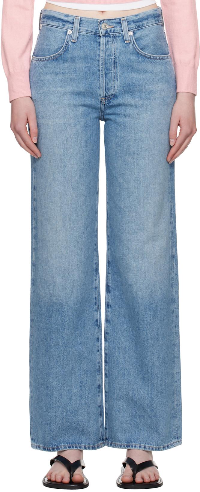 Blue Annina High Rise Wide Leg 33" Jeans by CITIZENS OF HUMANITY