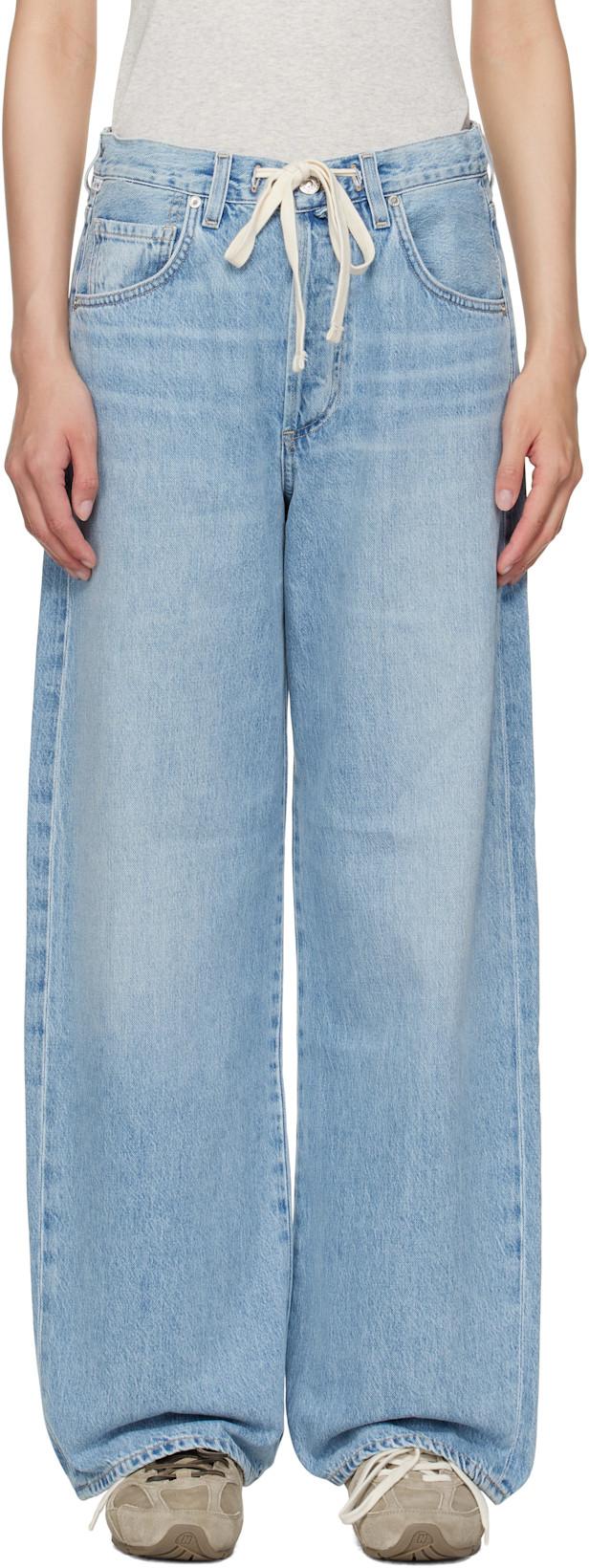 Blue Brynn Drawstring Jeans by CITIZENS OF HUMANITY