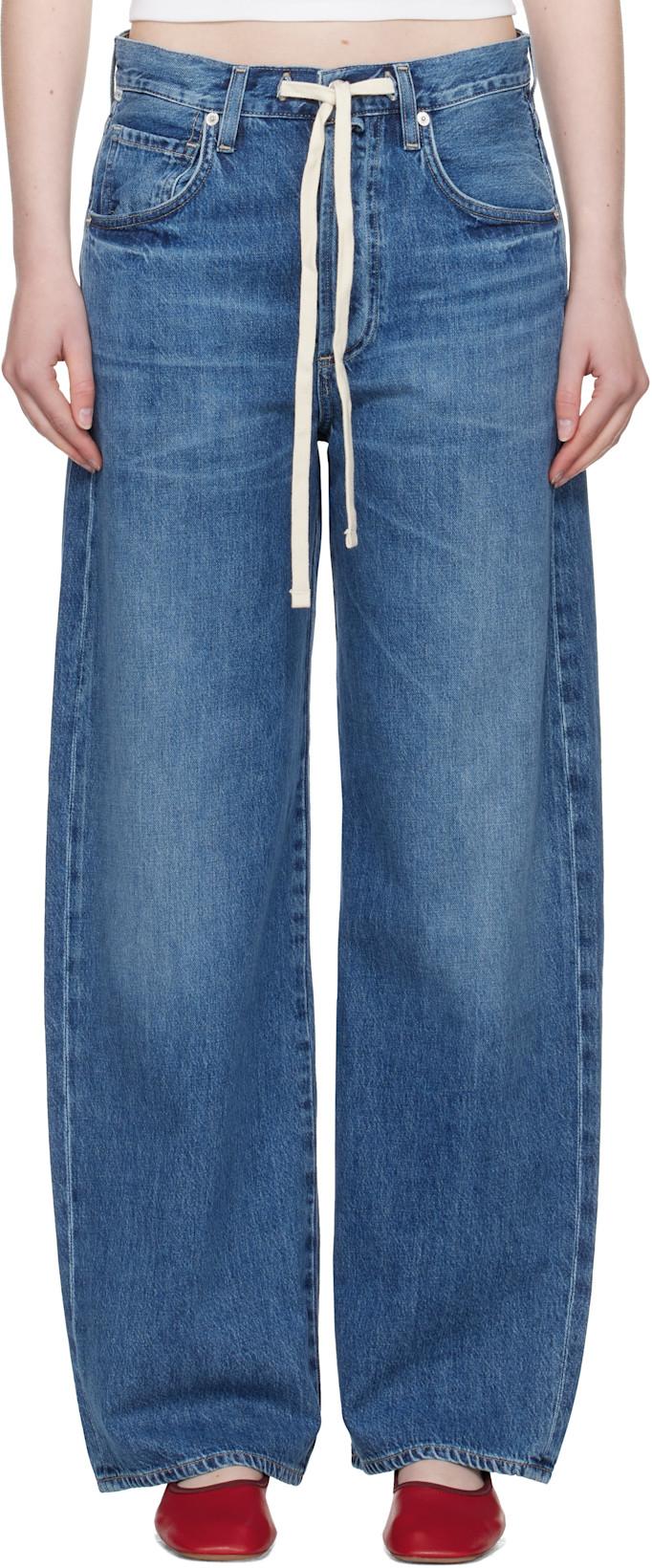 Blue Brynn Drawstring Jeans by CITIZENS OF HUMANITY