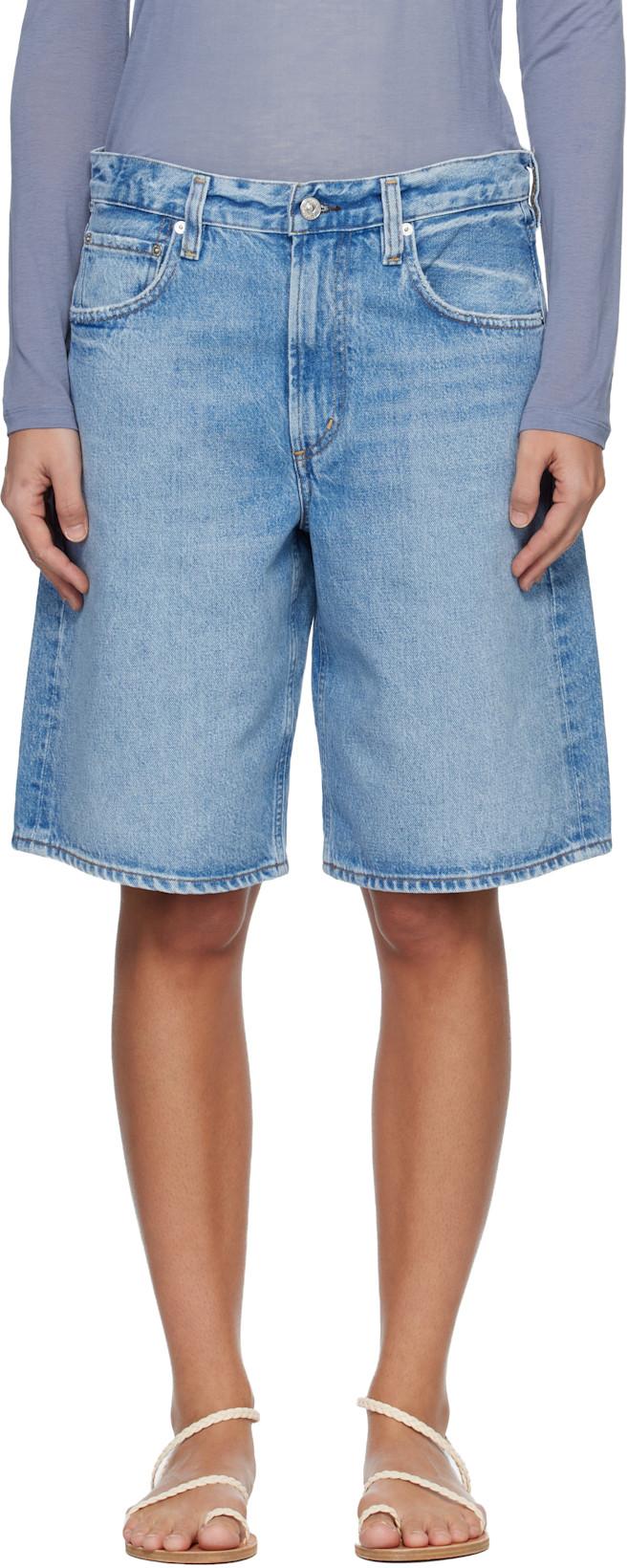 Blue Court Denim Shorts by CITIZENS OF HUMANITY