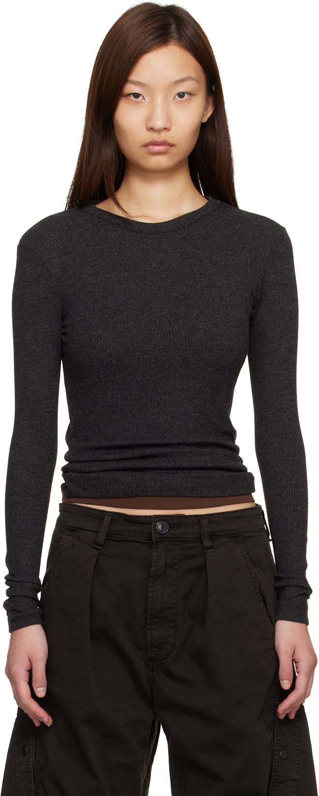 Brown Bina Crewneck T-shirt by CITIZENS OF HUMANITY