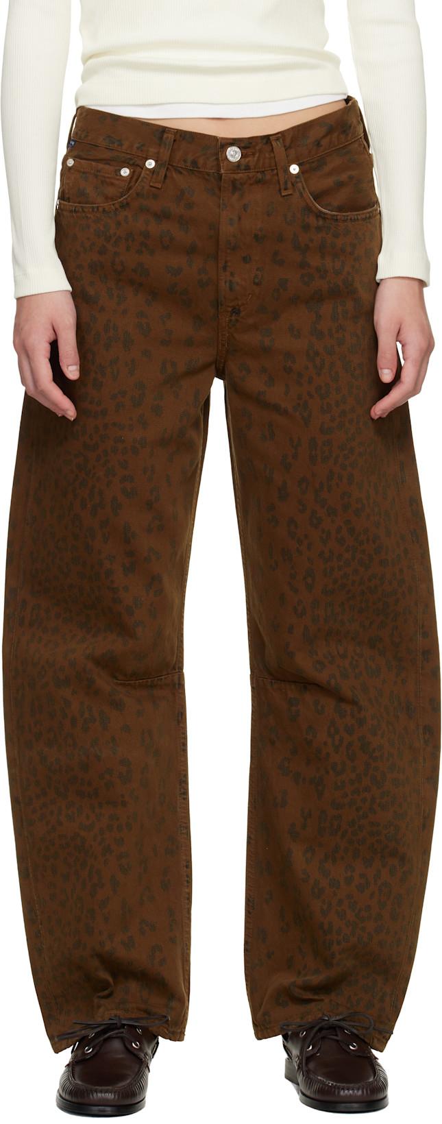 Brown Miro Long Relaxed Jeans by CITIZENS OF HUMANITY