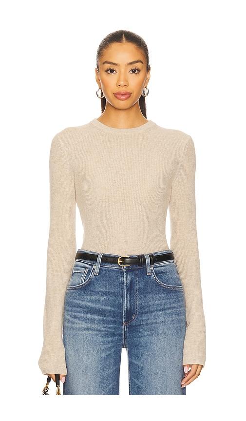Citizens of Humanity Alessia Crewneck Sweater in Beige by CITIZENS OF HUMANITY