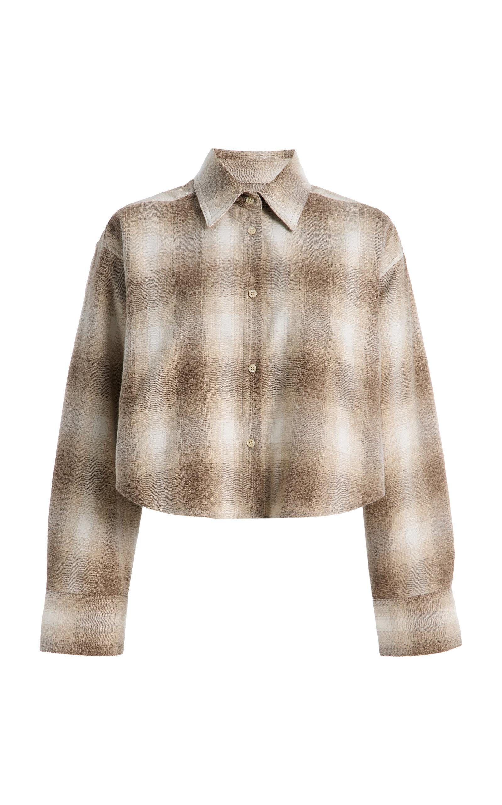 Citizens of Humanity Ana Cropped Cotton Plaid Shirt - Moda Operandi by CITIZENS OF HUMANITY