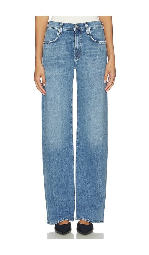 Citizens of Humanity Annina Straight Leg Jeans in Blue by CITIZENS OF HUMANITY