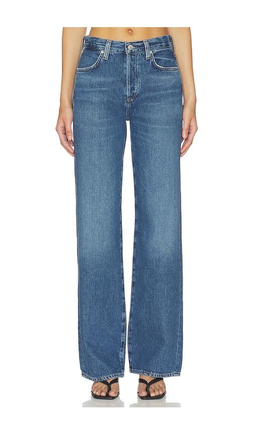 Citizens of Humanity Annina Straight Leg Jeans in Blue by CITIZENS OF HUMANITY