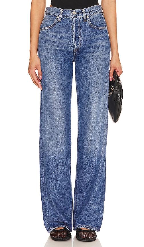 Citizens of Humanity Annina Wide Leg Jeans in Denim-Medium by CITIZENS OF HUMANITY