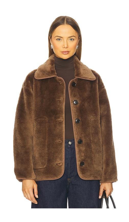 Citizens of Humanity Astrid Sherpa Jacket in Brown by CITIZENS OF HUMANITY